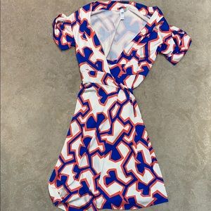 DVF silk wrap dress